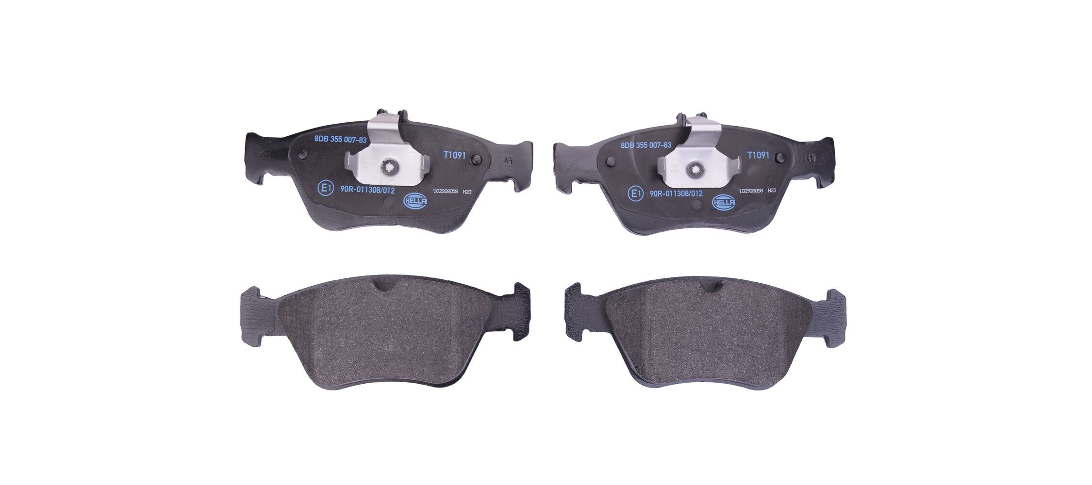 Placute frana HELLA 8DB 355 007-831