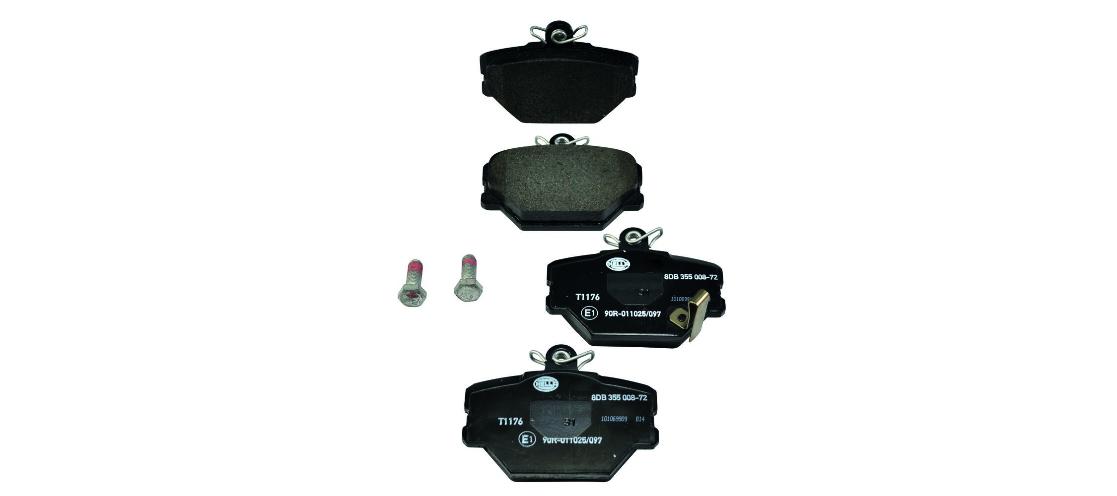Placute frana HELLA 8DB 355 008-721