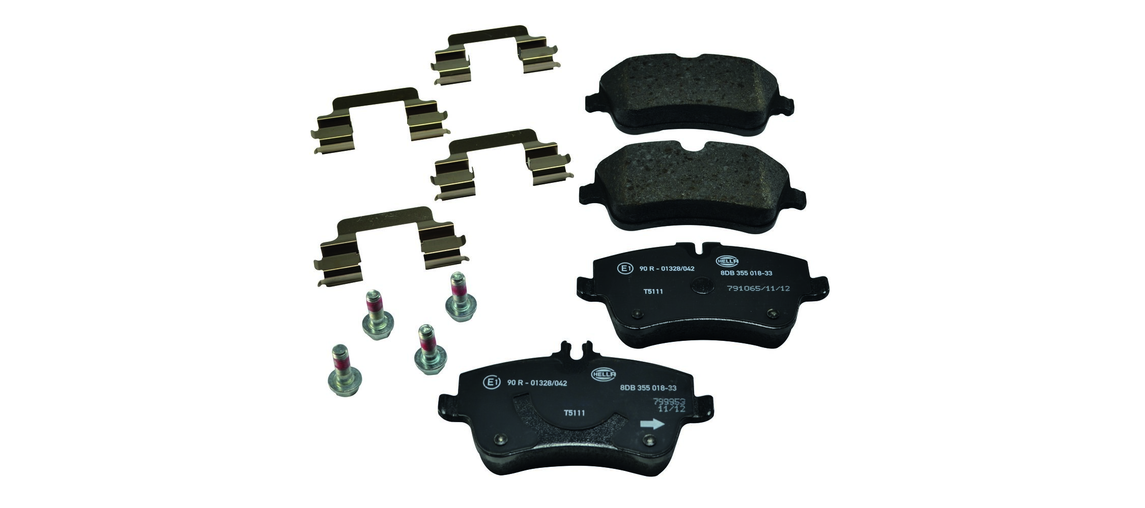 Placute frana HELLA 8DB 355 018-331