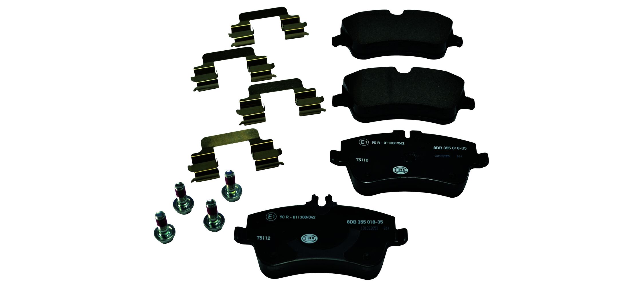 Placute frana HELLA 8DB 355 018-351
