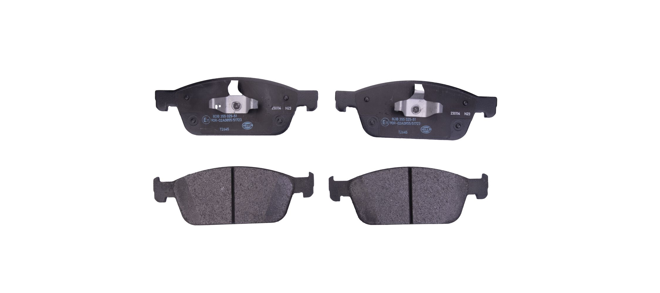 Placute frana HELLA 8DB 355 025-511