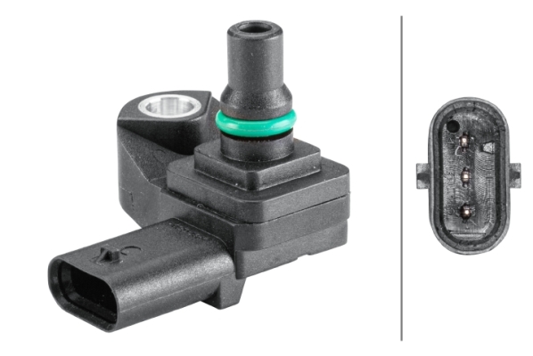 Senzor presiune galerie admisie BMW Seria 3 (E90) 318 d  diesel 143 cai HELLA 6PP358152-401