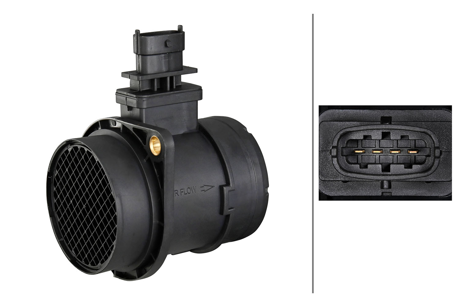 Senzor debit aer FIAT GRANDE PUNTO (199_) 1.3 D Multijet  diesel 75 cai HELLA 8ET009149-141