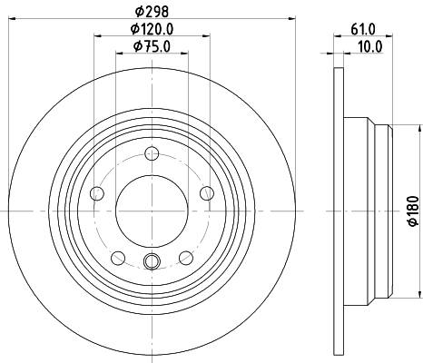 Disc frana HELLA 8DD355127-271