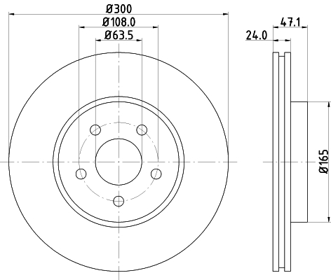 Disc frana HELLA 8DD355127-691