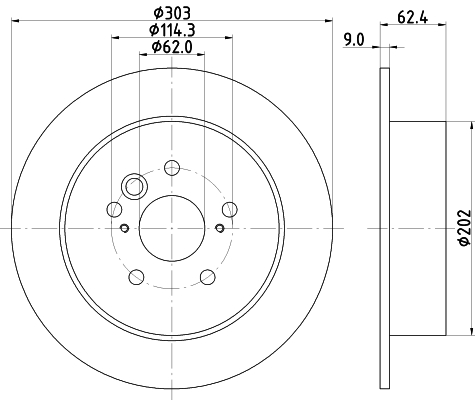 Disc frana HELLA 8DD355118-721