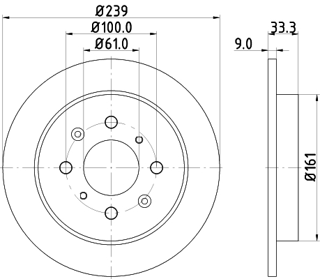 Disc frana HELLA 8DD355117-871