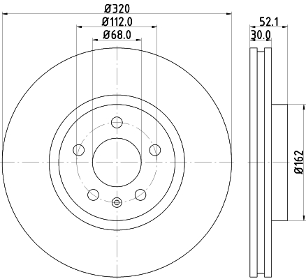 Disc frana HELLA 8DD355129-231