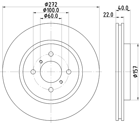 Disc frana HELLA 8DD355119-471
