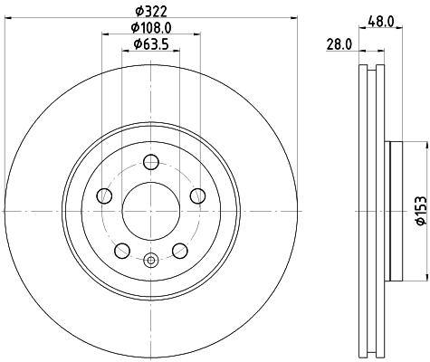 Disc frana HELLA 8DD355125-471