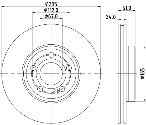 Disc frana HELLA 8DD355133-381