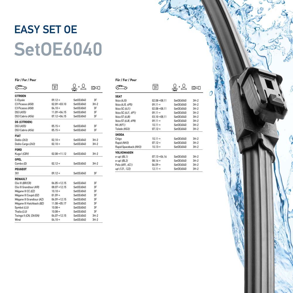 Lamela stergator HELLA 9XW358164-051