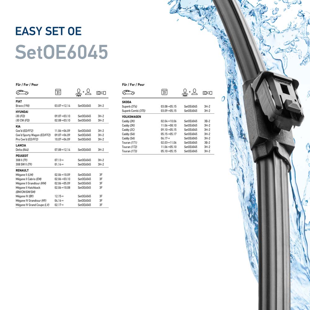 Lamela stergator HELLA 9XW358164-061