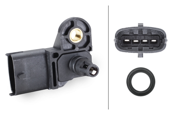 Senzor presiune supraalimentare DACIA SANDERO II 1.0 LPG (B8ML)  Benzina/Autogaz (GPL) 101 cai HELLA 6PP009400-291