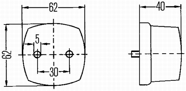 Lumini pozitie HELLA 2PF996112-031