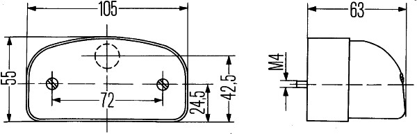 Iluminare numar de circulatie HELLA 2KA001386-281