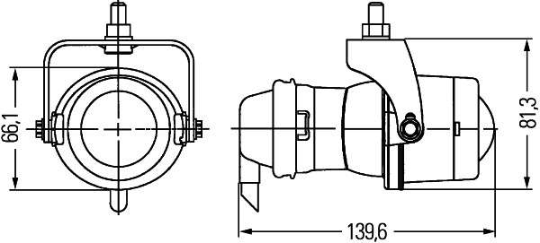 Proiector ceata HELLA 1NL008090-301