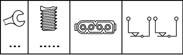 Comutator lumini frana HELLA 6DF007666-001