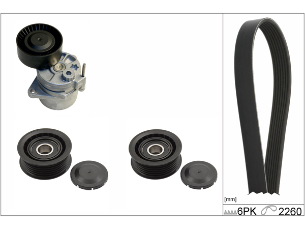 Set curea transmisie cu caneluri INA 529 0115 10