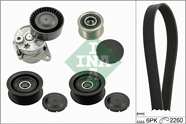 Set curea transmisie cu caneluri INA 529 0115 20