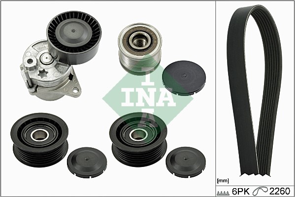 Set curea transmisie cu caneluri INA 529 0115 22