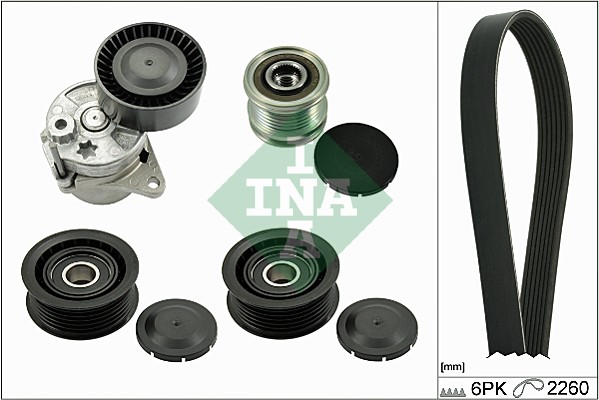 Set curea transmisie cu caneluri INA 529 0115 21