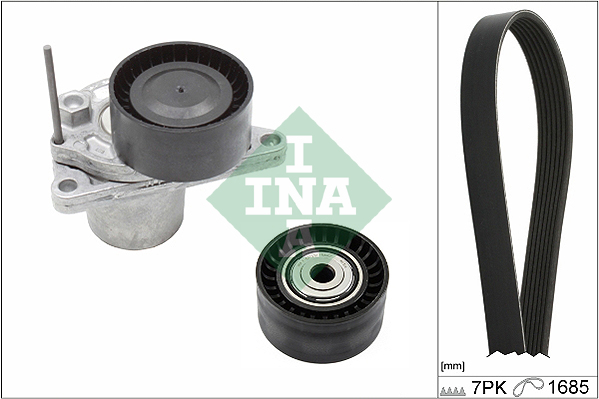 Set curea transmisie cu caneluri INA 529024610