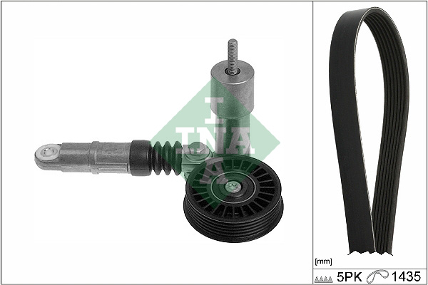 Set curea transmisie cu caneluri INA 529 0425 10