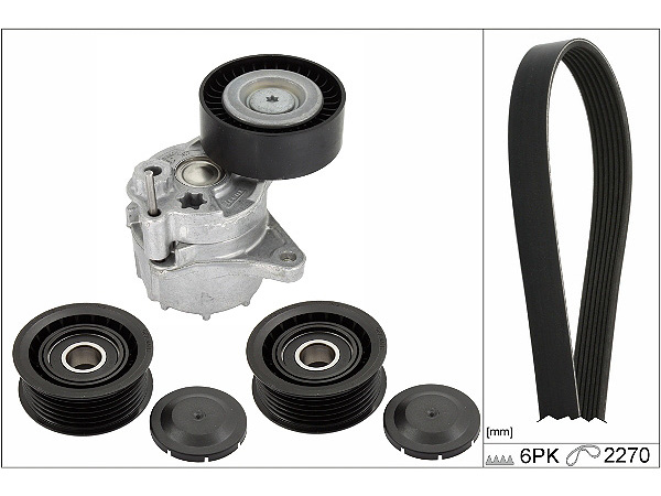 Set curea transmisie cu caneluri INA 529 0449 10