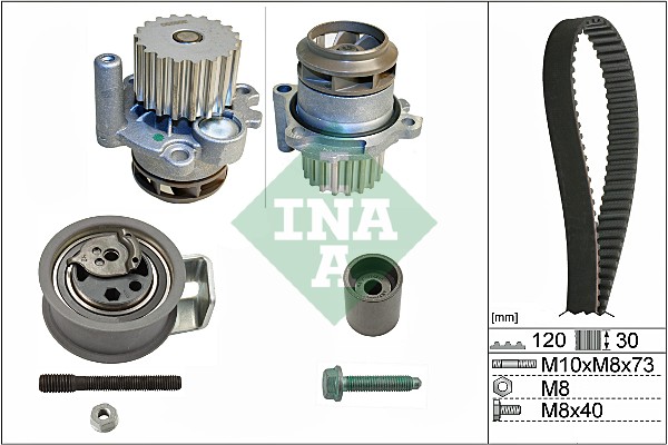 Set pompa apa + curea dintata INA 530 0091 30