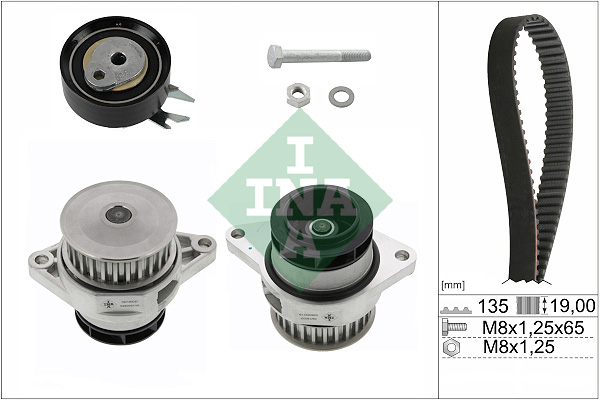 Set pompa apa + curea dintata INA 530 0166 30