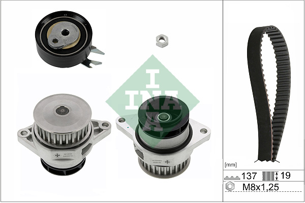 Set pompa apa + curea dintata INA 530 0167 30