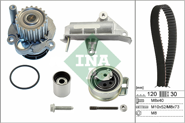 Set pompa apa + curea dintata INA 530 0177 30