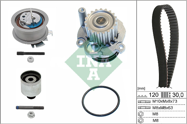 Set pompa apa + curea dintata INA 530 0201 32