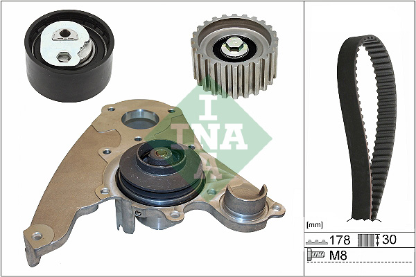 Set pompa apa + curea dintata INA 530 0232 30