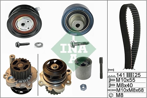 Set pompa apa + curea dintata INA 530 0361 31