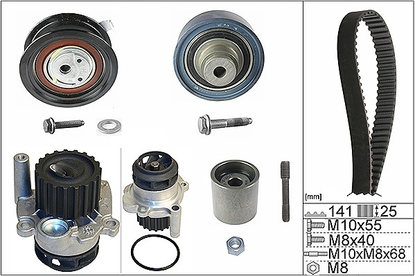 Set pompa apa + curea dintata INA 530 0361 32