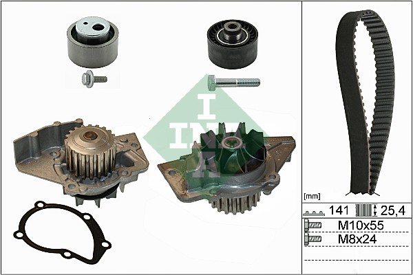 Set pompa apa + curea dintata INA 530 0470 30