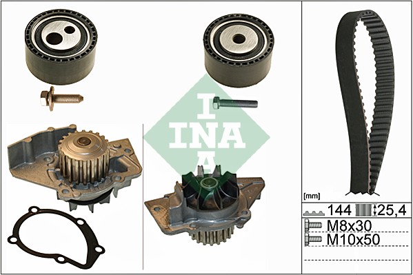 Set pompa apa + curea dintata INA 530 0474 30