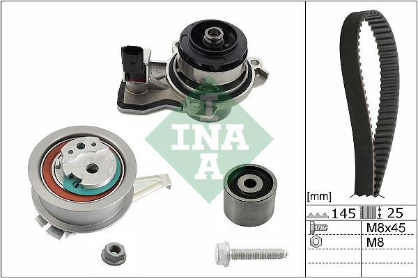 Set pompa apa + curea dintata INA 530 0665 30