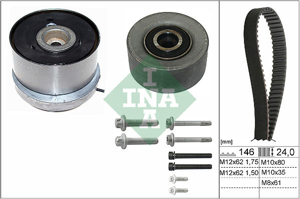 Kit distributie OPEL ASTRA J (P10) 1.6 Turbo (68)  benzina 180 cai INA 530072410