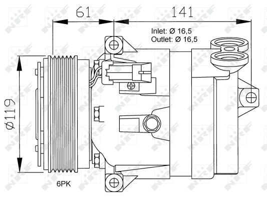 Compresor climatizare NRF 32021