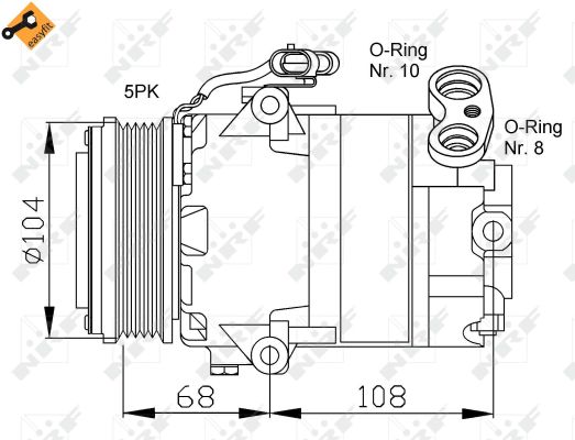 Compresor climatizare NRF 32080