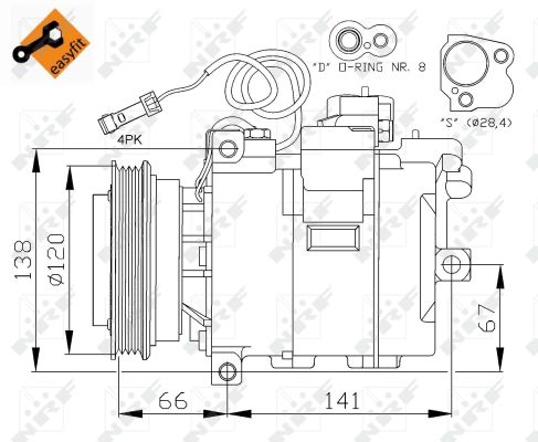 Compresor climatizare NRF 32104