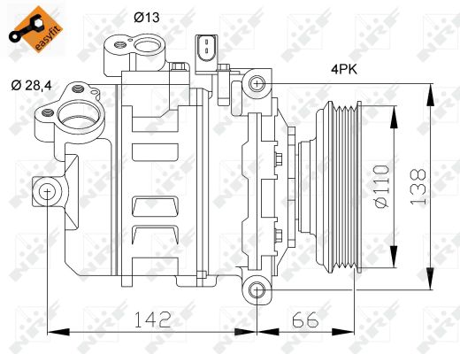 Compresor climatizare NRF 32106
