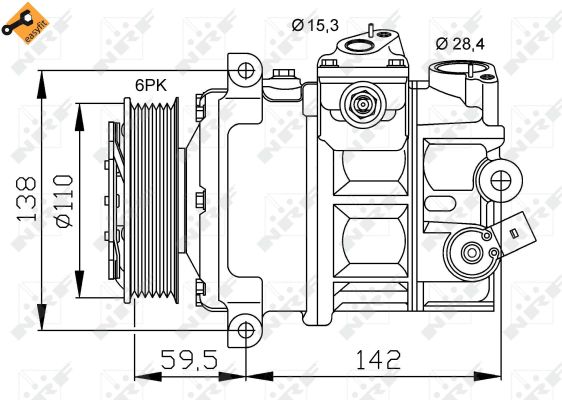 Compresor climatizare NRF 32147