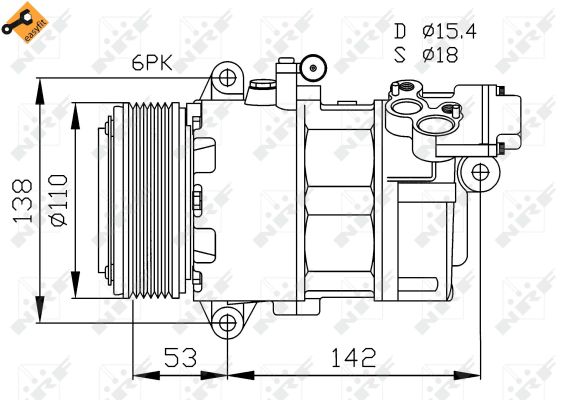 Compresor climatizare NRF 32184