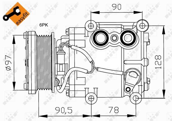 Compresor climatizare NRF 32199
