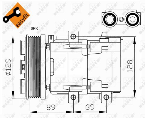 Compresor climatizare NRF 32212