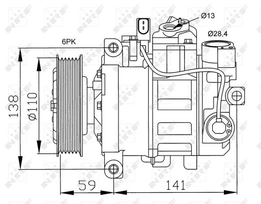Compresor climatizare NRF 32229